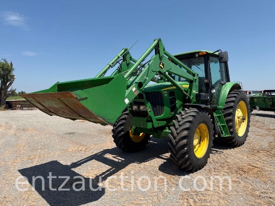2010 JD 7330 TRACTOR, FWA, 16/16 POWERQUAD, LEFT HAND