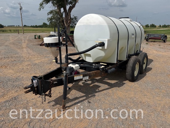 WYLIE 1,000 GAL. NURSE TRAILER, TA, TORSION,