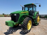 2003 JD 7820 TRACTOR, FWA, 3PT, POWERQUAD TRANSMISSION,