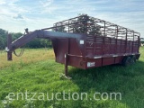 2005 W&W GN STOCK TRAILER, 6' 8