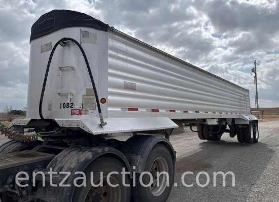 2008 Travis Alum. End Dump Trailer, 38', Ar,