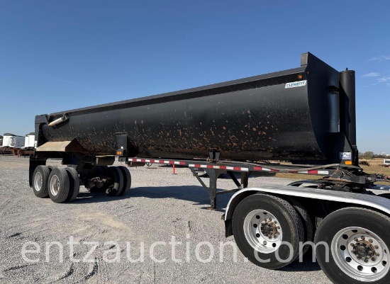 2016 Clement Steel End Dump Trailer, 36',