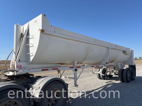 1997 Clement Steel End Dump Trailer, 33', Sr,