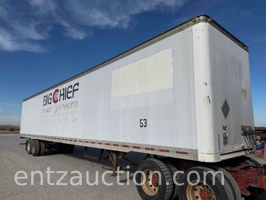 1997 Trailmobile Van Trailer, 53' X 102", Sr,