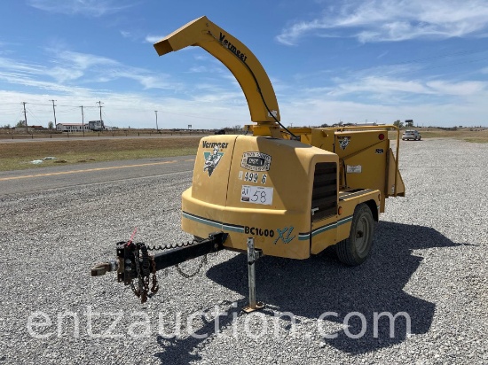Vermeer Bc1000xl Brush Chipper, Cummins Eng.,