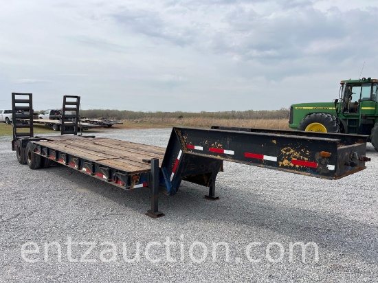 1978 Fruehauf Lowboy Equipment Trailer, 96" X 25',