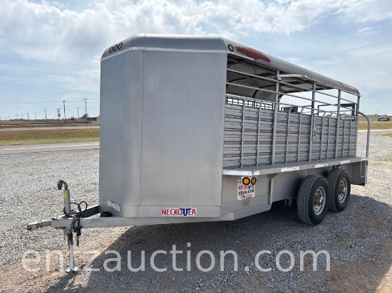 2016 Neckover Stock Trailer, 6' X 16', Ta,