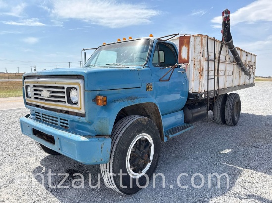 1976 Chevy C65 Grain Truck, 5/2 Speed, Gas,