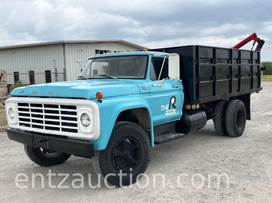 1976 Ford F600 Grain Truck, Gas, 5 Speed,