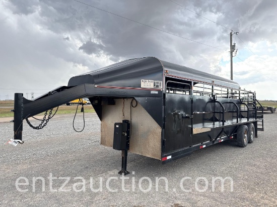 2015 Hughes Ranch Stock Trailer, 6' 8" X 24',