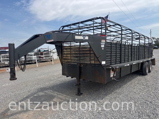 2014 Neckover Gn Stock Trailer, 6' 8" X 24', Ta,