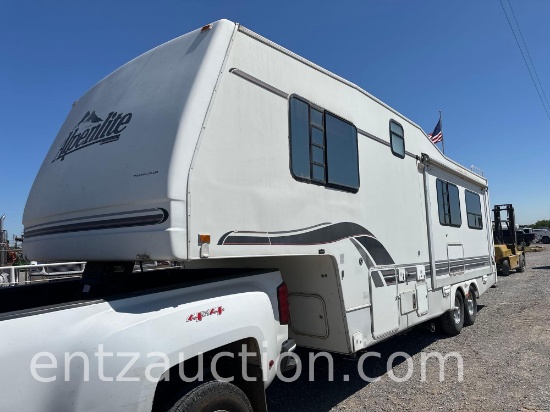 1996 Alpenlite 5th Wheel Travel Trailer, 29', Ta