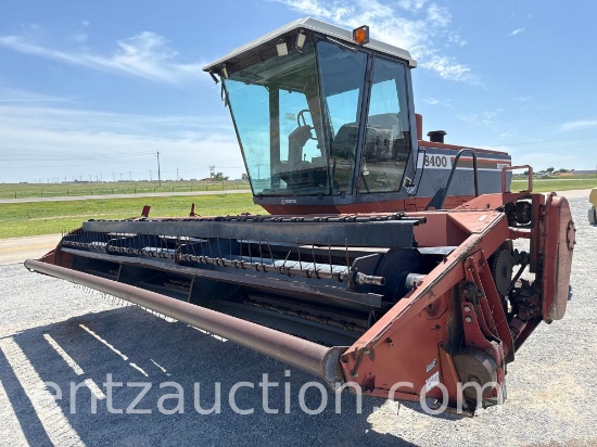 Hesston 8400 Swather, Cummins Diesel W/ Trailer,