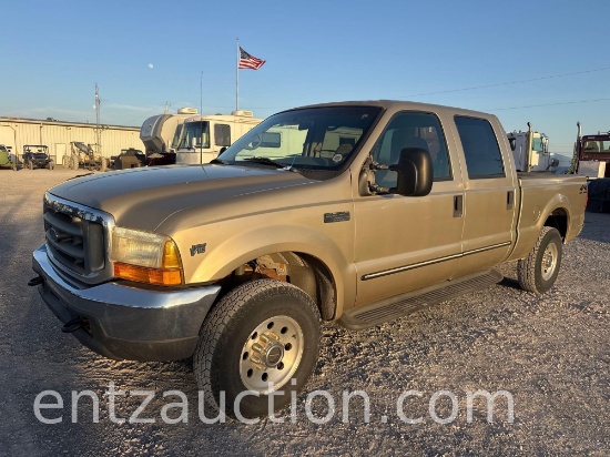 2000 Ford F250 Pickup, Gas, V10, Auto, 4x4, 4 Door,