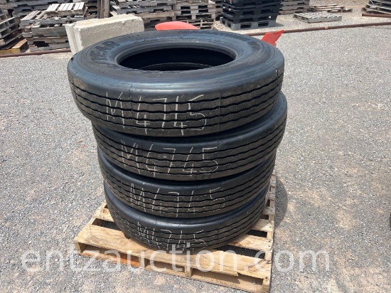Used Goodyear 11r24.5 Trailer Tires,