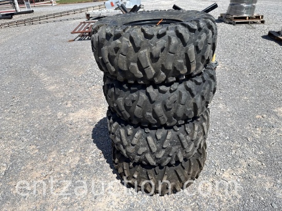Used Polaris Tires W/ Wheels, 2) 26x11-12,