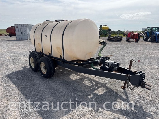 Wylie 1,000 Gal. Nurse Trailer, Ta, Honda Gx160,
