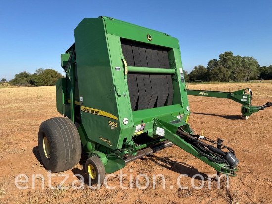 Jd 568 Round Baler, Mega Wide Plus,