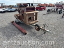 SEED CLEANER ON SINGLE AXLE TRAILER