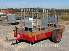 SHOPBUILT TRAILER, 4' X 8 1/2', SINGLE AXLE,