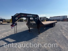 MAXEY GN FLATBED TRAILER, 8' X 28', DUAL TANDEM,