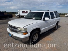 2001 CHEVY SUBURBAN, GAS, AUTO, 2X4, 4 DOOR,