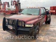 2002 DODGE 3500 PICKUP, DIESEL, 5 SPEED,