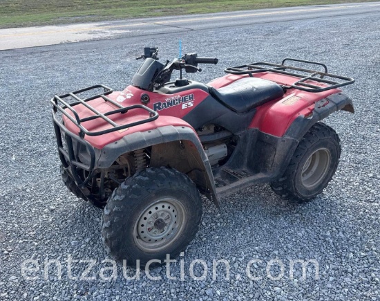 2003 HONDA RANCHER 300 4 WHEELER, 5 SPEED, 4X4