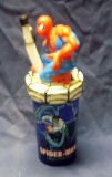 Spider Man Kids Sippy Cup With Spidey On Top With Straw