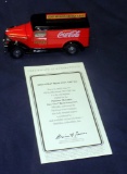 Coca-cola Brand 1937 Gmc Van - Die Cast Replica By Matchbox - Premier Matchbox Collection