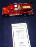 1956 Mach B-95 Pumper - With Box And Coa - Matchbox Collection