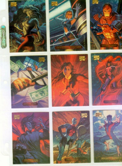 Lot Of Various Marvel Hologram Cards - By Fleer