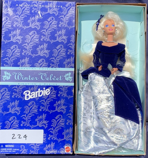 avon winter velvet barbie value
