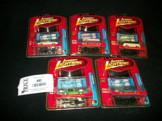 Lot of Johnny Lightening Cars with collector cards