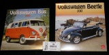 Lot of Two 2013 Calendars - Volkswagen Bus and Volkswagen Beetle