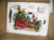 Lot 53: Christmas - Santa Sleigh Delivering Birds And Seed.  Light Up Motif