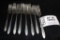 Lot 124: Eight Sterline Silver Forks.   These Forks Are Heirloom Sterling