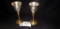 Lot 126: Two Tone Wedding Chalices - These Are Half Silver Colored With Gold Looking Stems, As Pictu