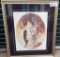 Lot 316: Color Pencil Of Two Girls In Park - Interesting Piece - Artist Unknown