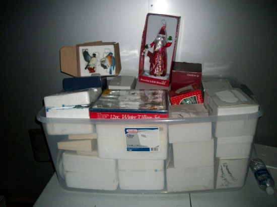 Lot 91: Huge Box Of Danbury Mint Collectables And Christmas Ornaments