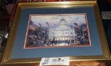 Lot 2: Thomas Kincade - Flags Over The Capitol - Great Independence Day Gift!