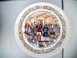 Lot 44: Set Of Plates By A. Restieau - George Washington Invites Marquis Lafayette To Philadelphia T