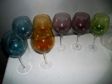 Lot 62: 1970'S Wine Goblets - Multiple Different Colors - Mid Century Modern!