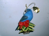 Lot 65: Danbury Mint ~ The Songbird Ornament Collection ~ Indigo Bunting