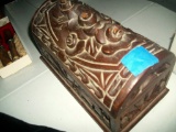 Lot 80: Early Mid-Century Jewelry Box With Gorgeous Carvings