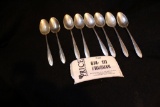 Lot 111: Eight Sterling Silver Spoons (Heirloom)