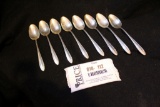 Lot 112: Eight Sterling Silver Spoons (Heirloom)