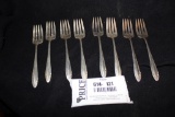 Lot 121: Eight Sterline Silver Forks.   These Forks Are Heirloom Sterling