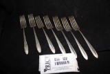 Lot 122: Eight Sterline Silver Forks.   These Forks Are Heirloom Sterling