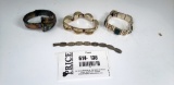 Lot 136: Fine Sterling Silver Bracelets And Forget Me Not Charm Bracelet Sterling Silver .